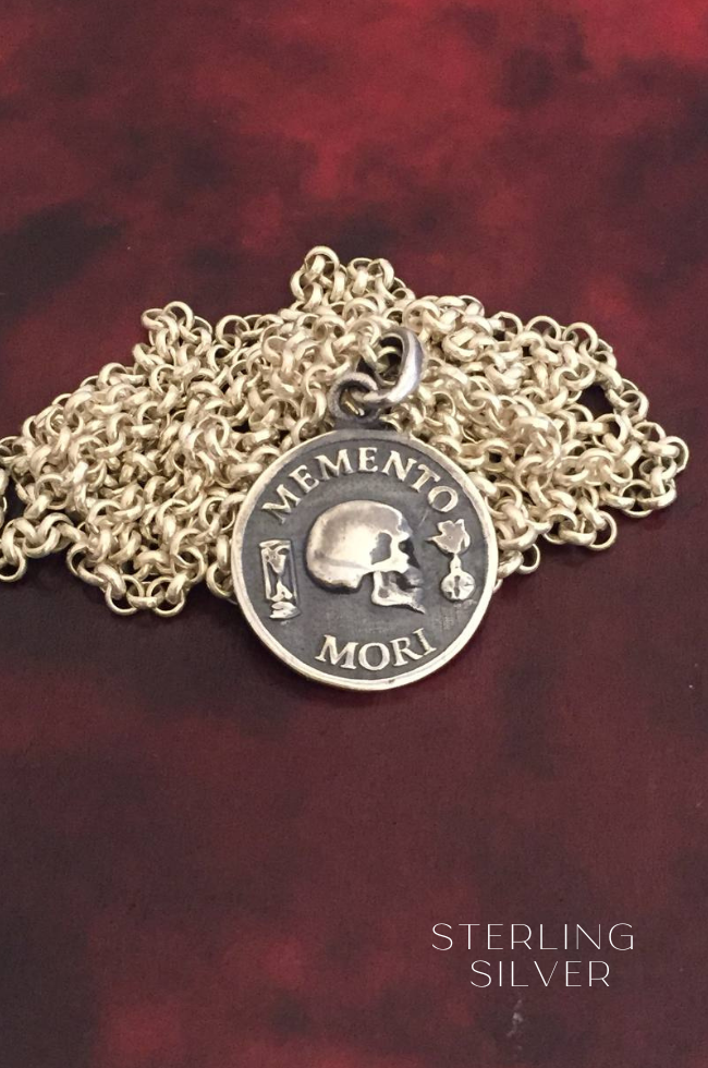 Memento Mori necklace, Small size/thin