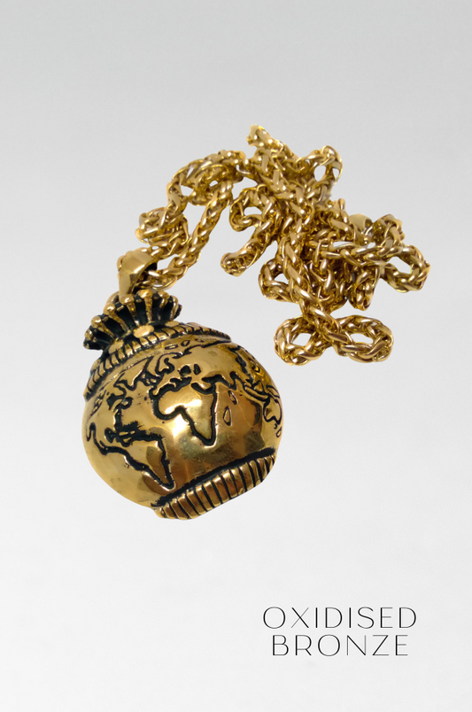 Planet earth necklace