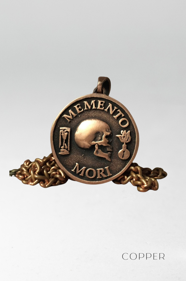 Memento mori necklace, memento moi jewelry 