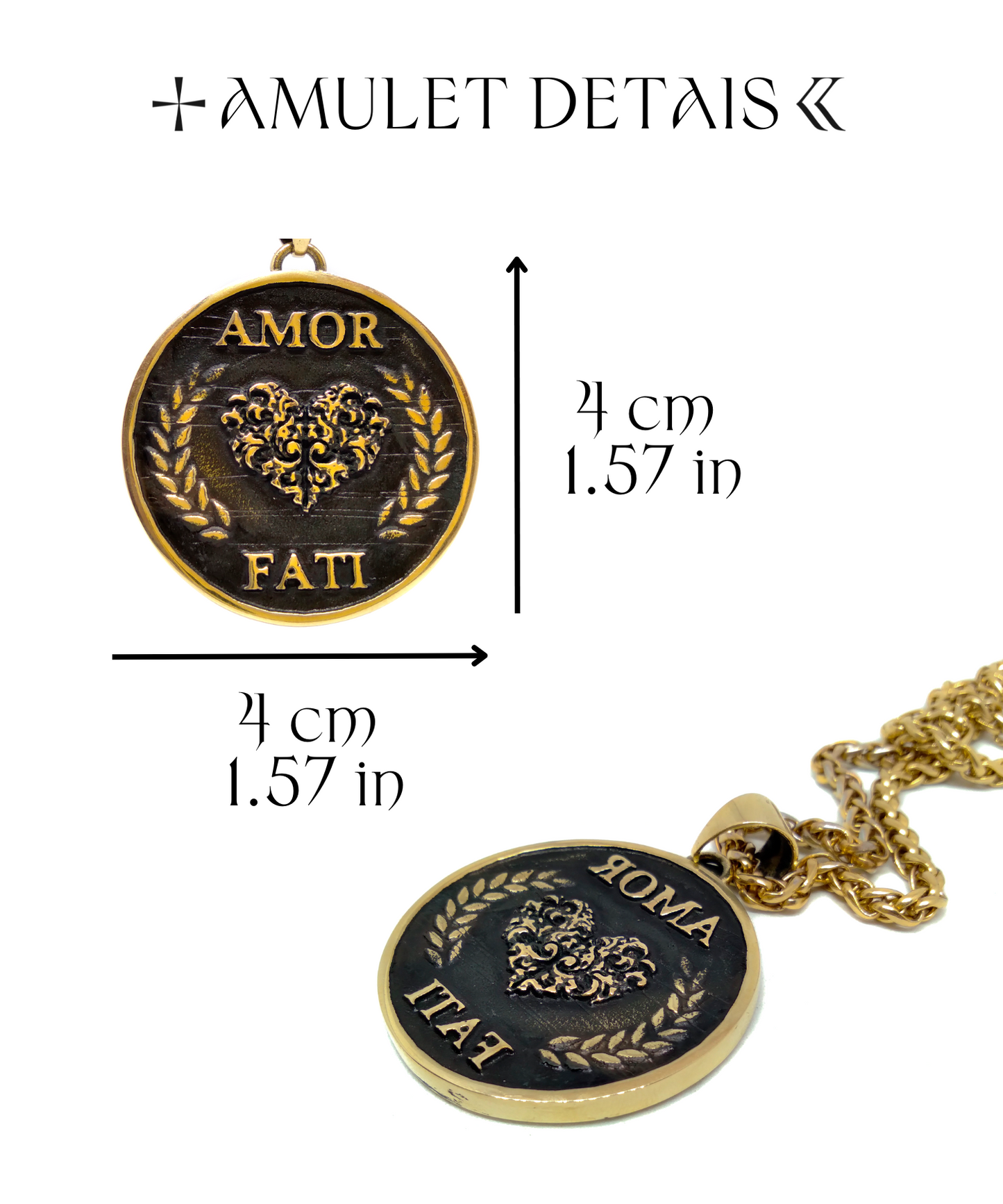 Amor Fati necklace, Large size