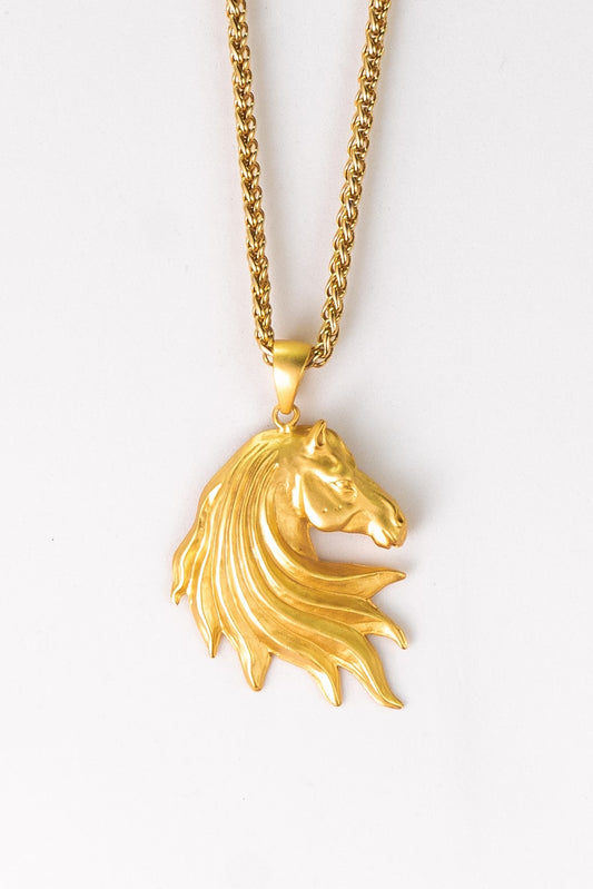 Horse head necklace