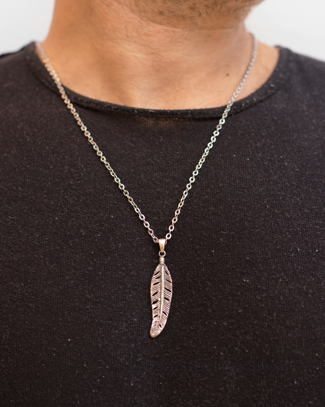 Feather necklace