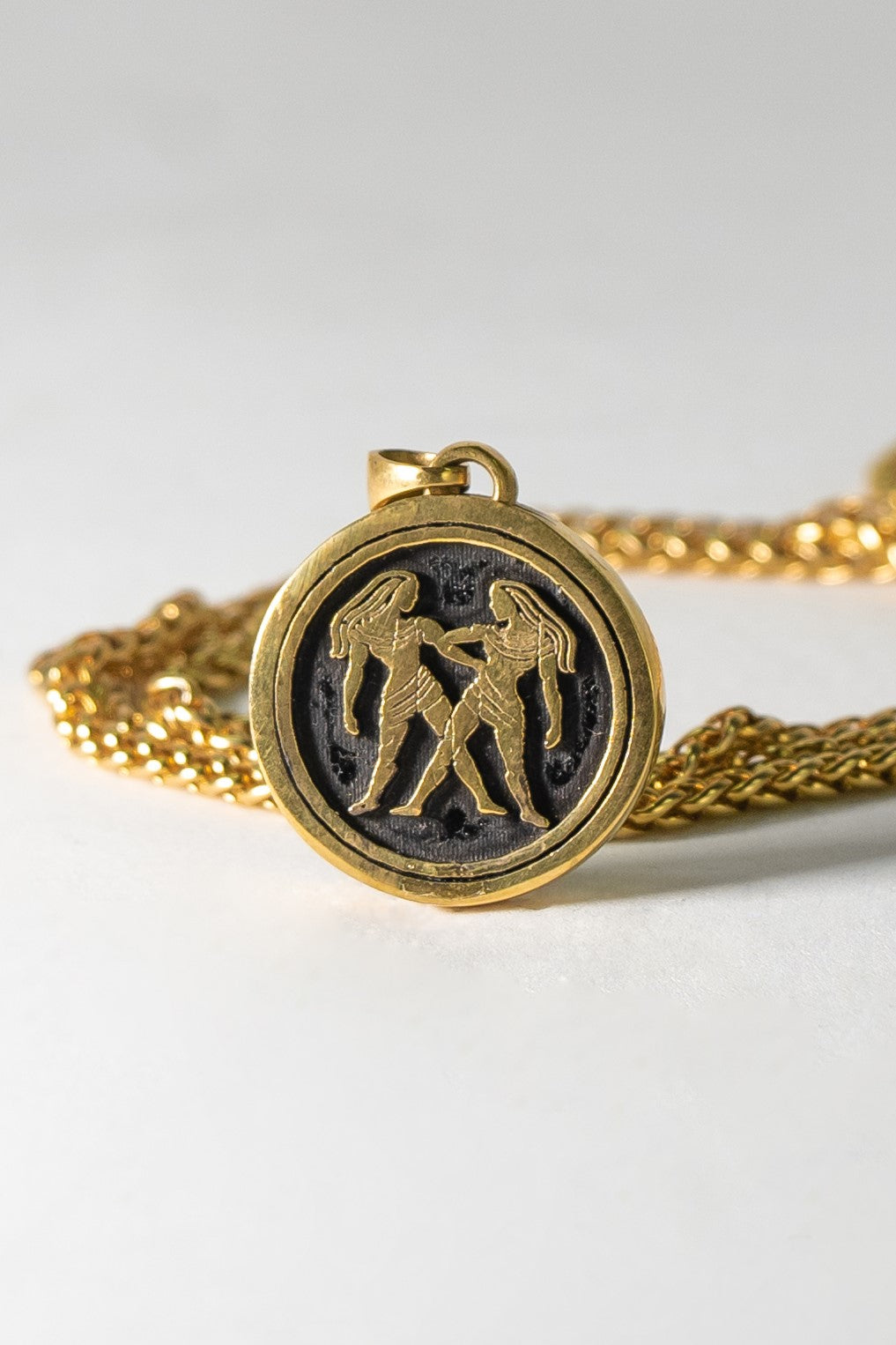 Gemini zodiac sign necklace