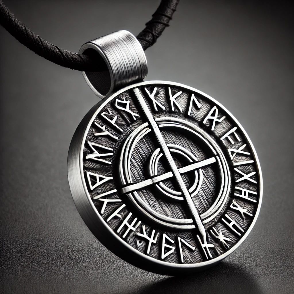 Rune Necklace for Strength and Courage - Viking Warrior's Amulet