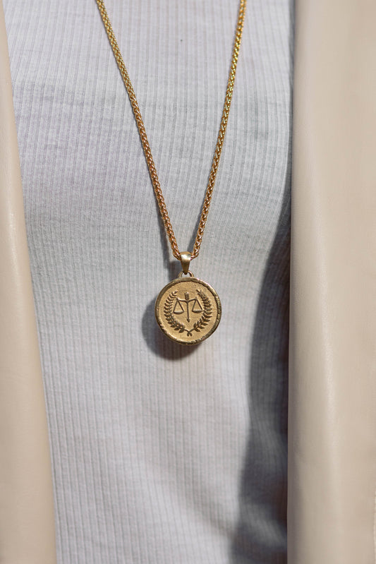 Zodiac Gift, Horoscope, Libra Handmade Necklace
