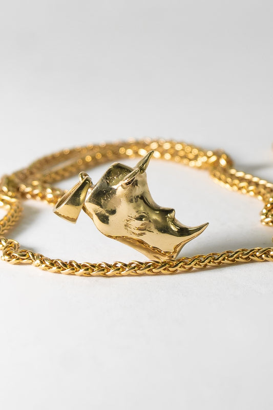 Rhinoceros necklace