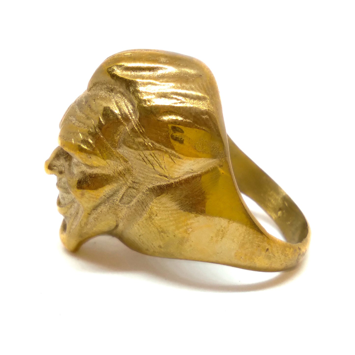 Anillo de Joker, anillo personalizable, bronce, plata esterlina, 24k de oro chapado, joyas de Joker